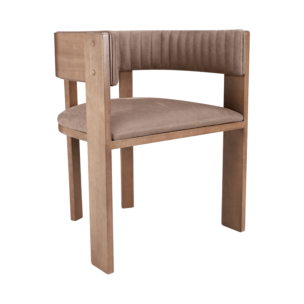 Kárpitozott vintage szilárd fa étkezőszék