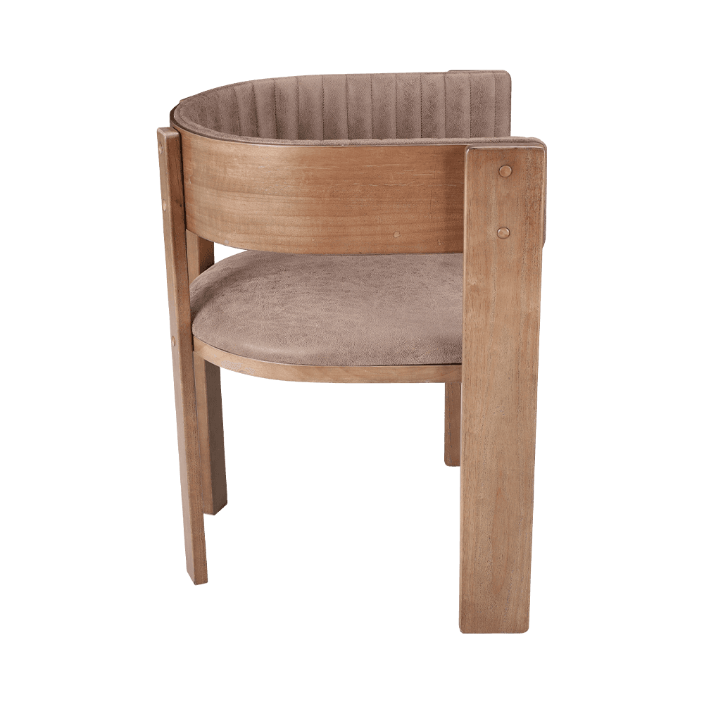 Kárpitozott vintage szilárd fa étkezőszék