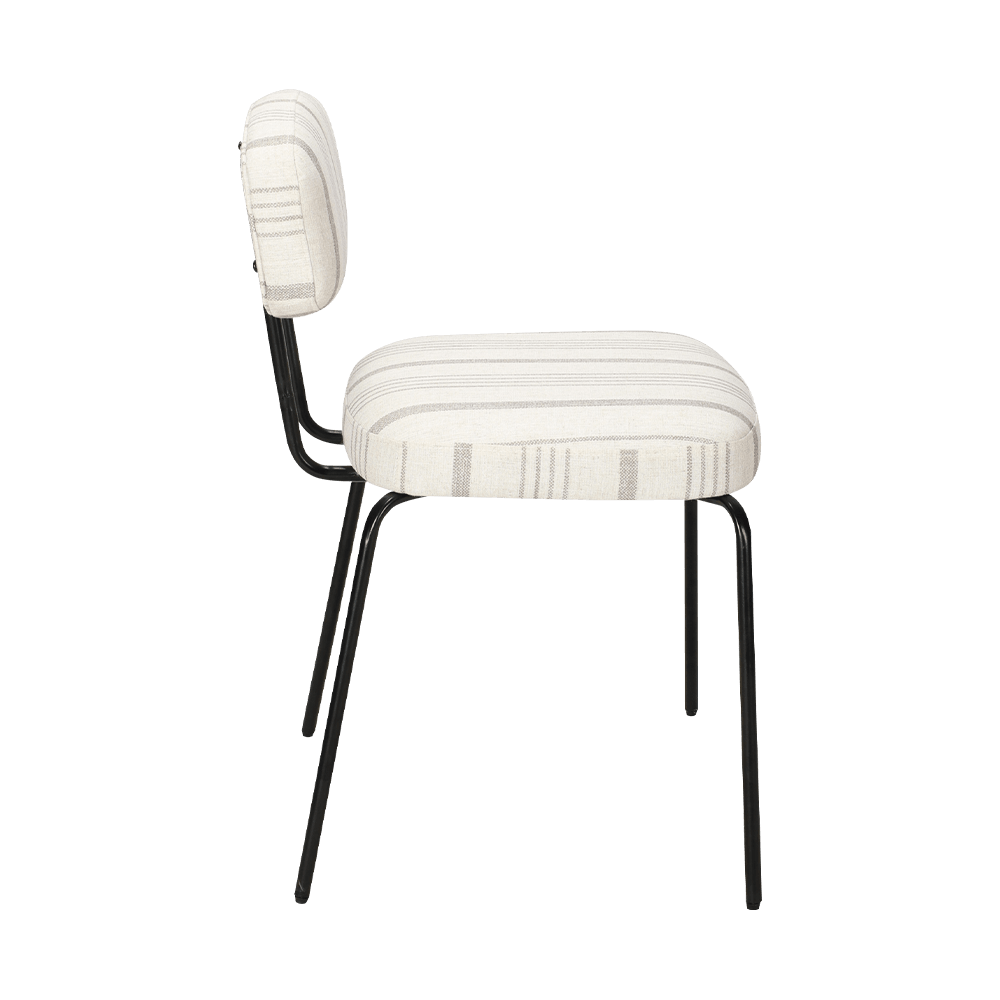 Fehér modern fém étkezőszék