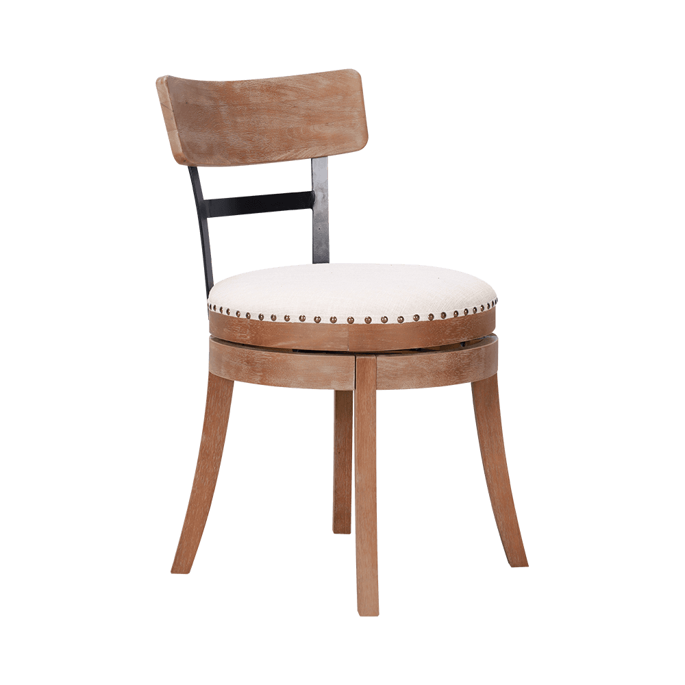 Kerek párna szilárd fa étkezőszék