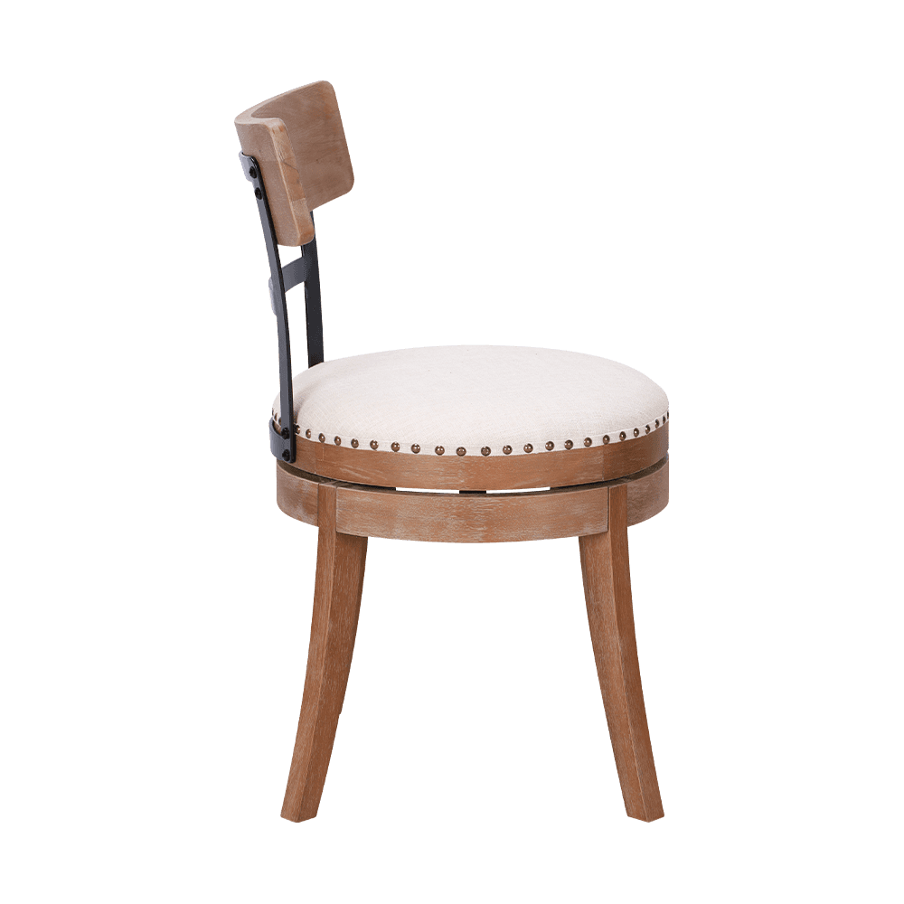 Kerek párna szilárd fa étkezőszék