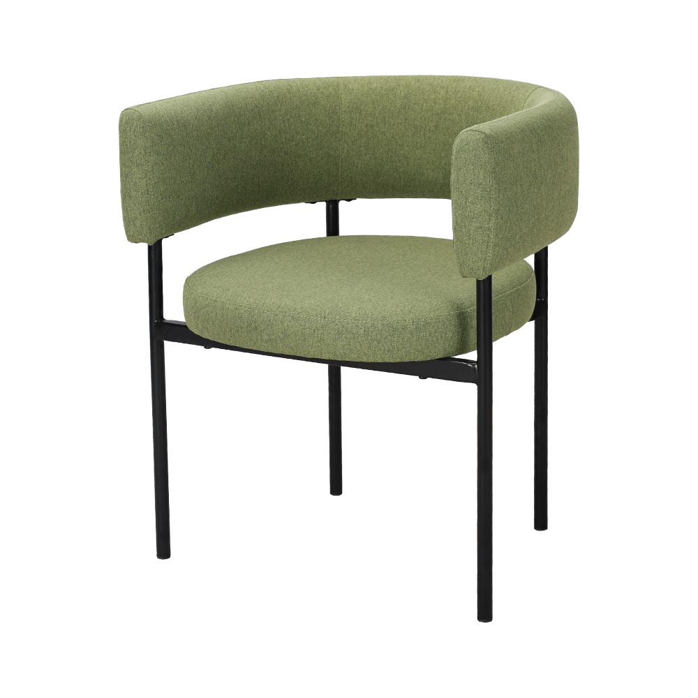 Savzöld fém láb étkező szék