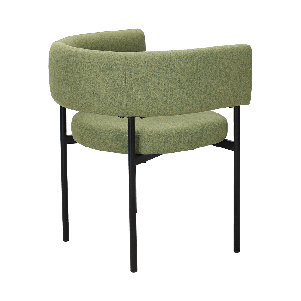 Savzöld fém láb étkező szék