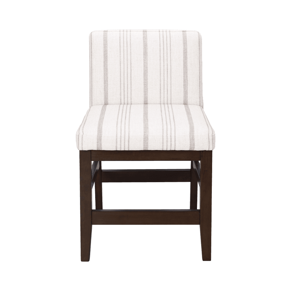 Csíkos szövet szilárd fa étkezőszék