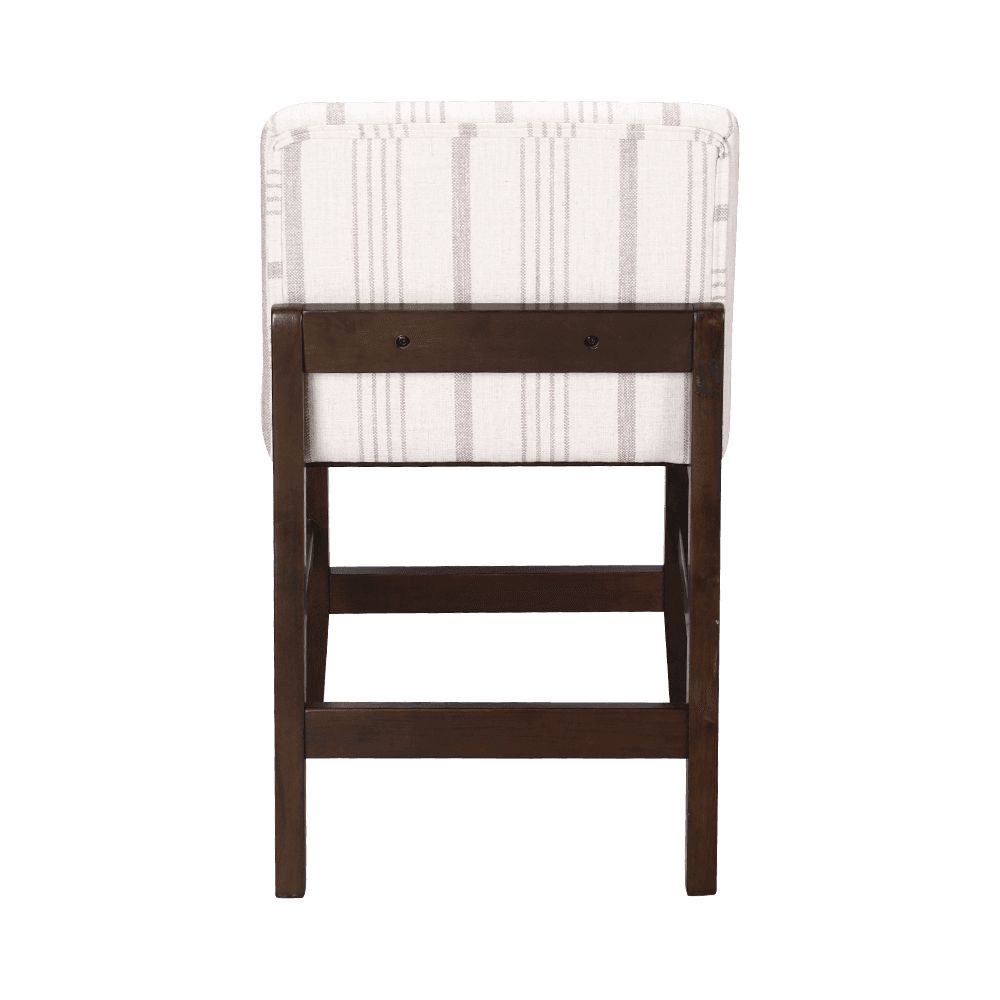 Csíkos szövet szilárd fa étkezőszék